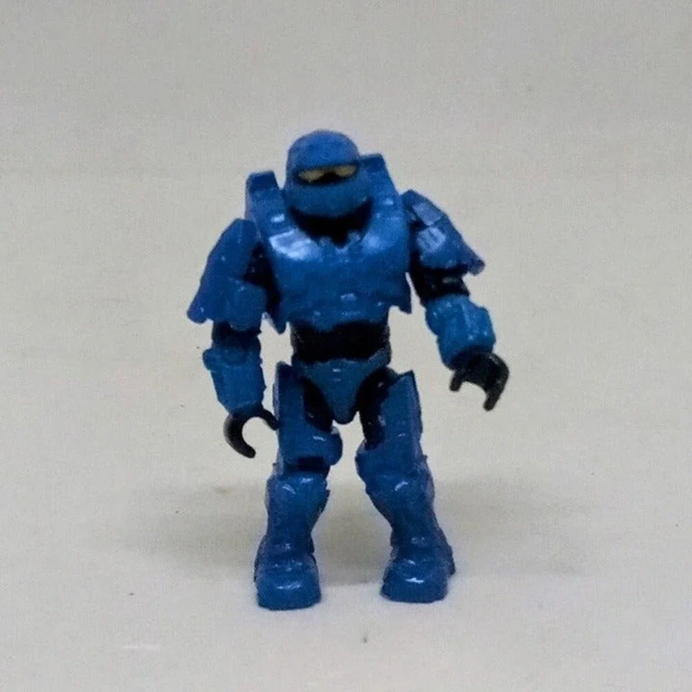 Halo Mega Construx UNSC Blue Spartan Aviator & Fireteam Loose Figures-2
